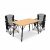 100*70 KingCamp BAMBOO Folding Camping Table Pro + RED/MEDIUMGREY / 2-Pack KingCamp JUNIPER C10 Adjustable Armchair with Lumbar Support
