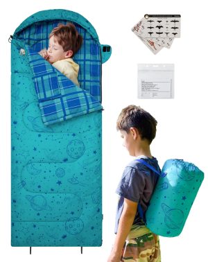 KingCamp Galaxy Zoo C 300 Kids Sleeping Bag – Adjustable Length