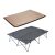 Black KingCamp Luxury Double Folding Camping Cot + S KingCamp Flexi Rest 5.0 Air Sleeping Pad