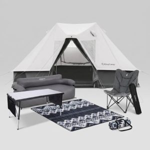 KingCamp Khan Villa Luxury 4-Season Glamping Tent Bundle